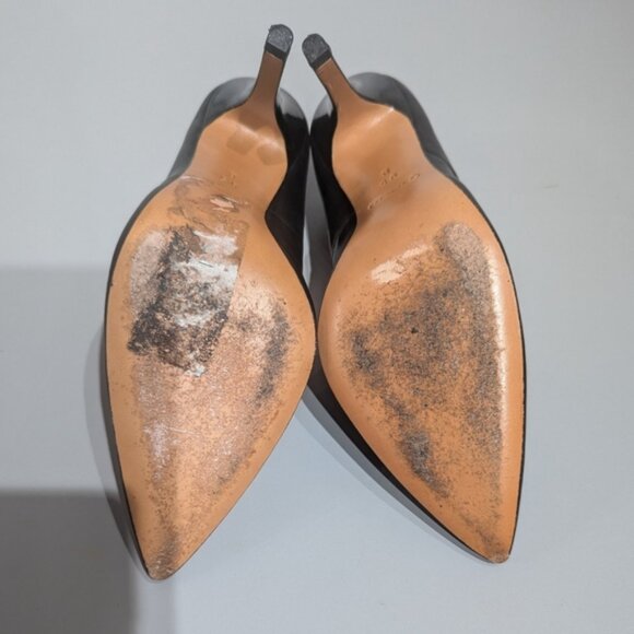 Coach Ellin Black pointed toe leather pump size 9.5B - Picture 7 of 12